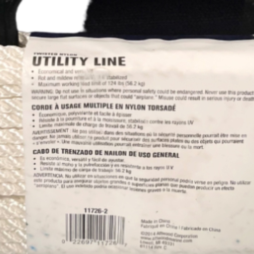 COPY - Utility Line Twisted Nylon 1/4 in 50ft - Picture 3 of 3
